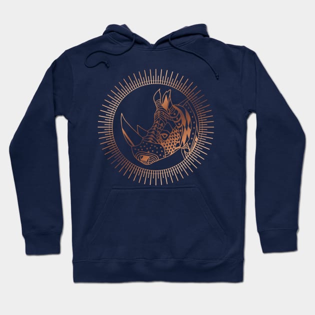 Copper Rhino Hoodie by samantha_t